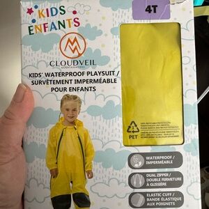 Cloudveil Kids' Yellow Waterproof Playsuit